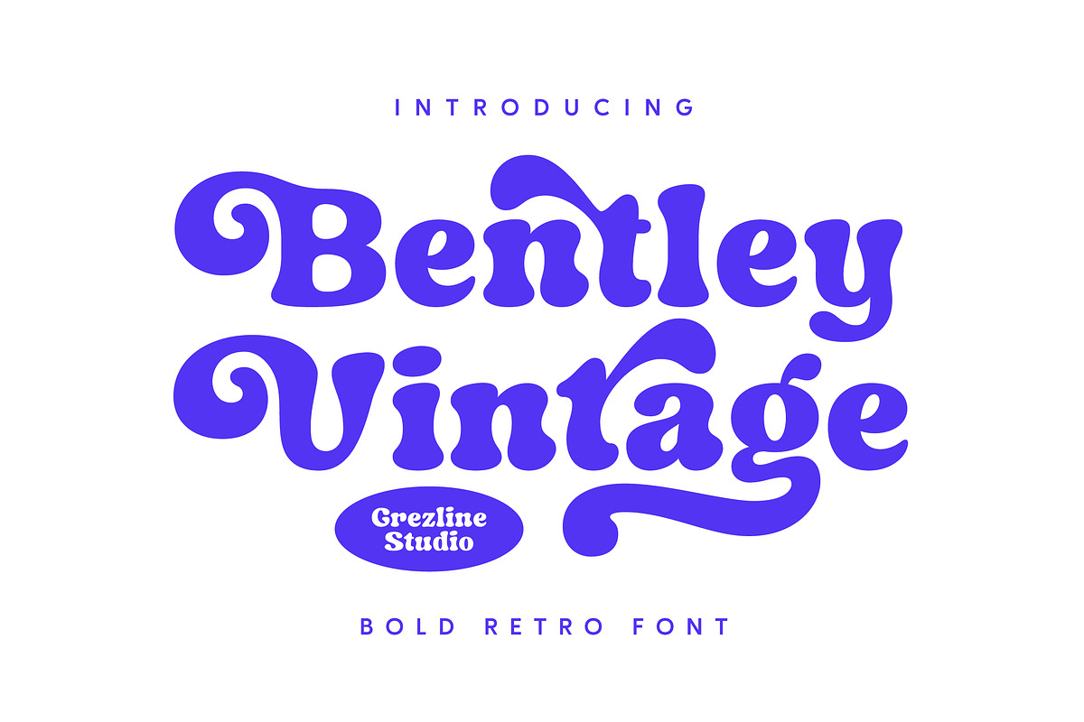 Bentley Vintage – Bold Retro Font, a Serif Font by Grezline Studio (Photo 1 of 11)