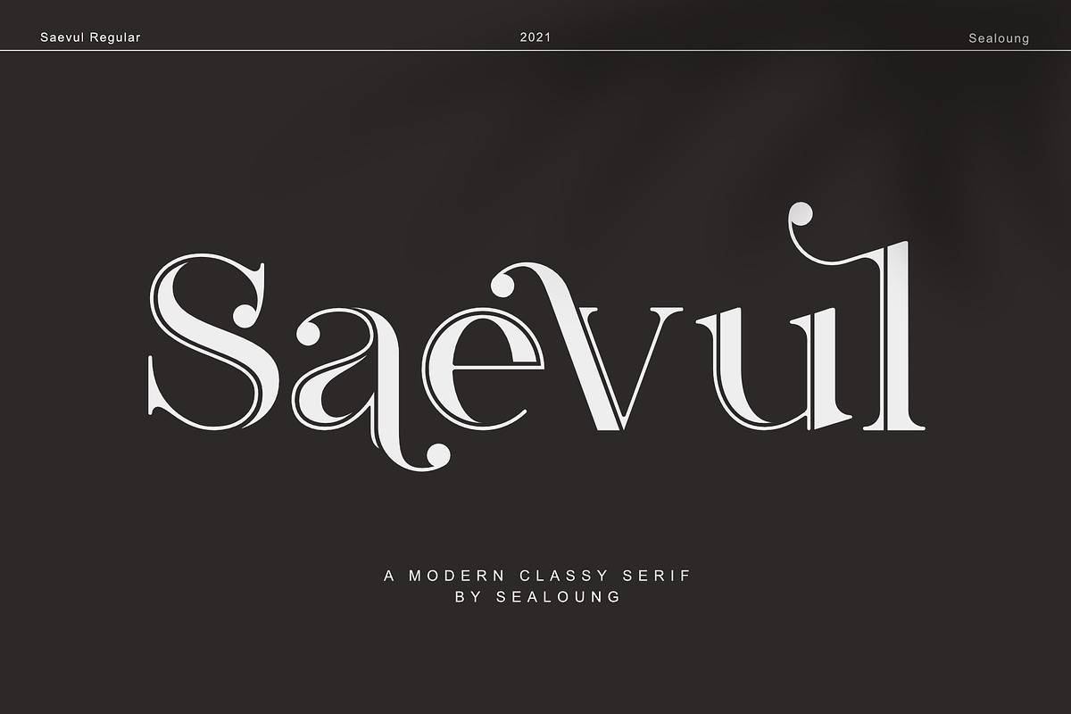 Saevul, a Serif Font by Sealoung (Photo 1 of 15)