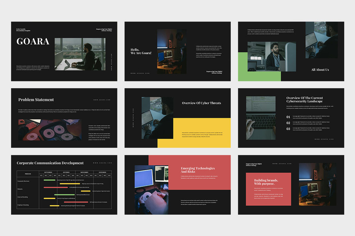 Goara : Cyber Security Google Slides, a Presentation Template by Punkl Camp (Photo 6 of 9)