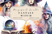 Magical Fantasy Watercolor Clipart, a Photo by Redwood Digital Art (Thumbnail 11 of 11)