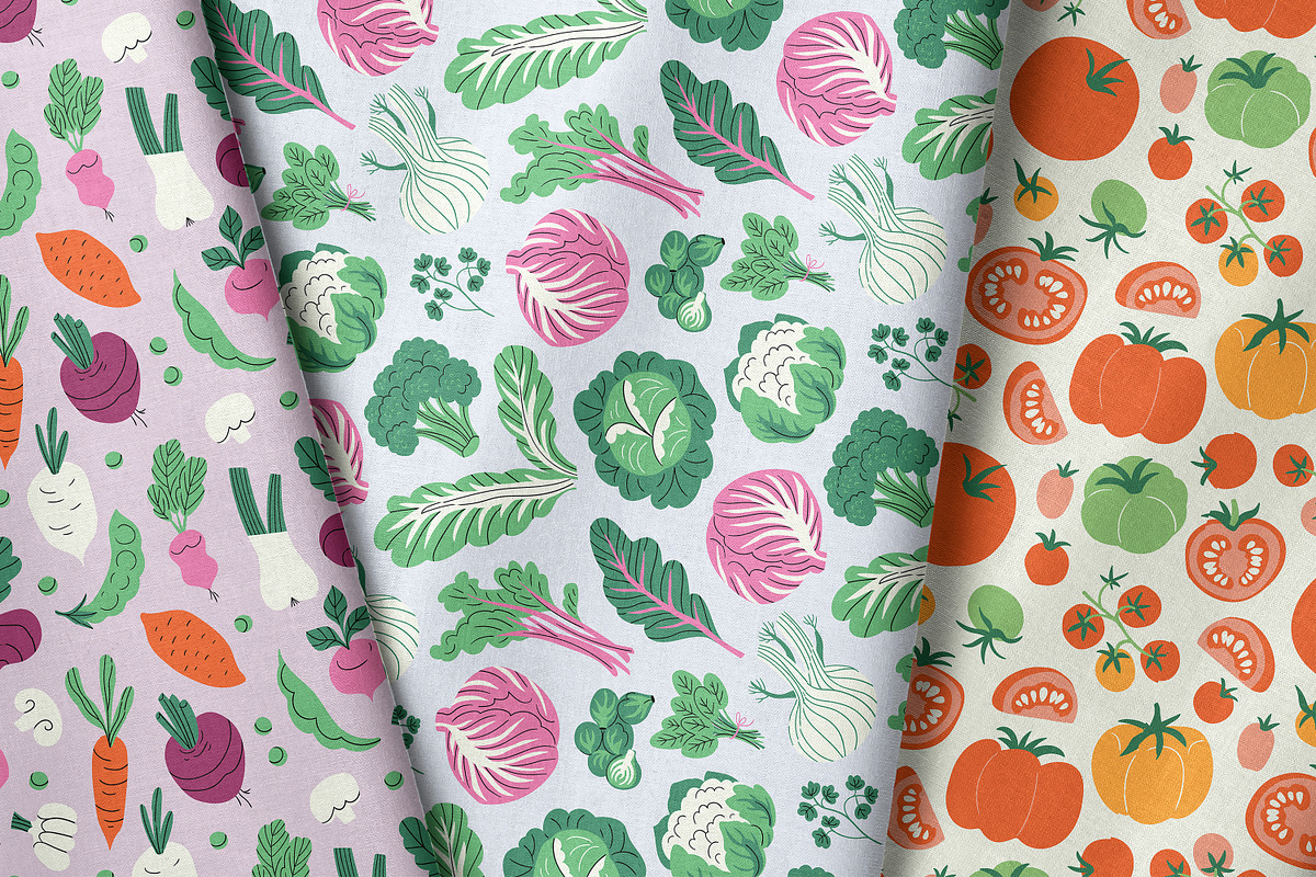 Harvest season patterns and objects, a Food Illustration by Alenkakarabanova (Photo 4 of 8)