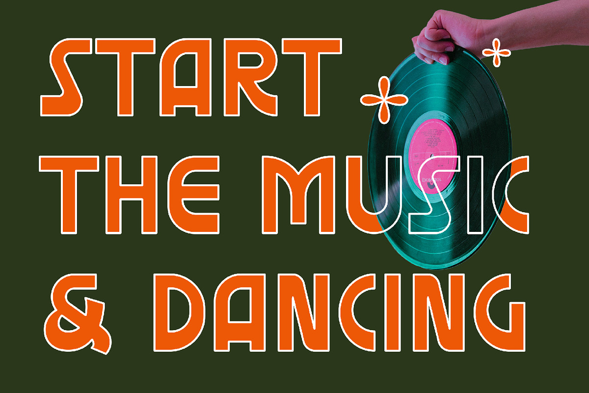 Rusterd  Retro Sans Font, a Sans Serif Font by AQR Studio (Photo 2 of 7)