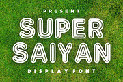 SUPER SAIYAN, a Handwritten Font by Fourteen Letter (Thumbnail 1 of 7)