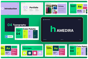 Brand Guideline Modern Keynote, a Presentation Template by Annora Studio