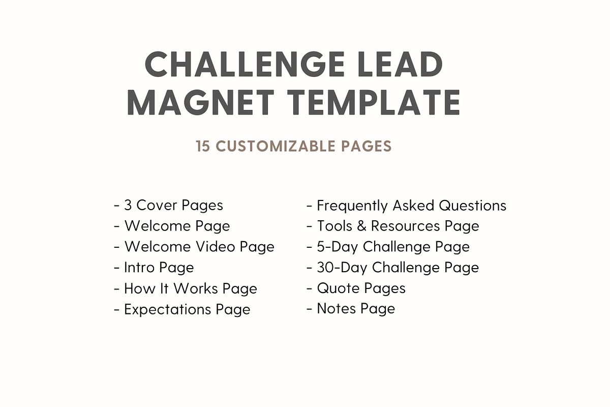 Challenge Lead Magnet Template, a Social Media Template by The Template Lounge (Photo 5 of 6)