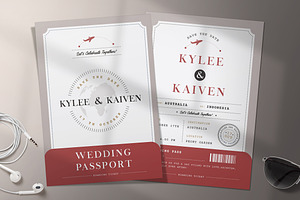 Passport Wedding Invitation