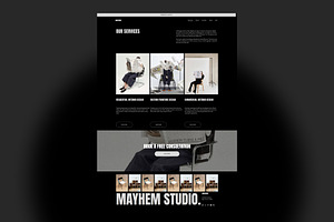 Squarespace Template - Mayhem Studio