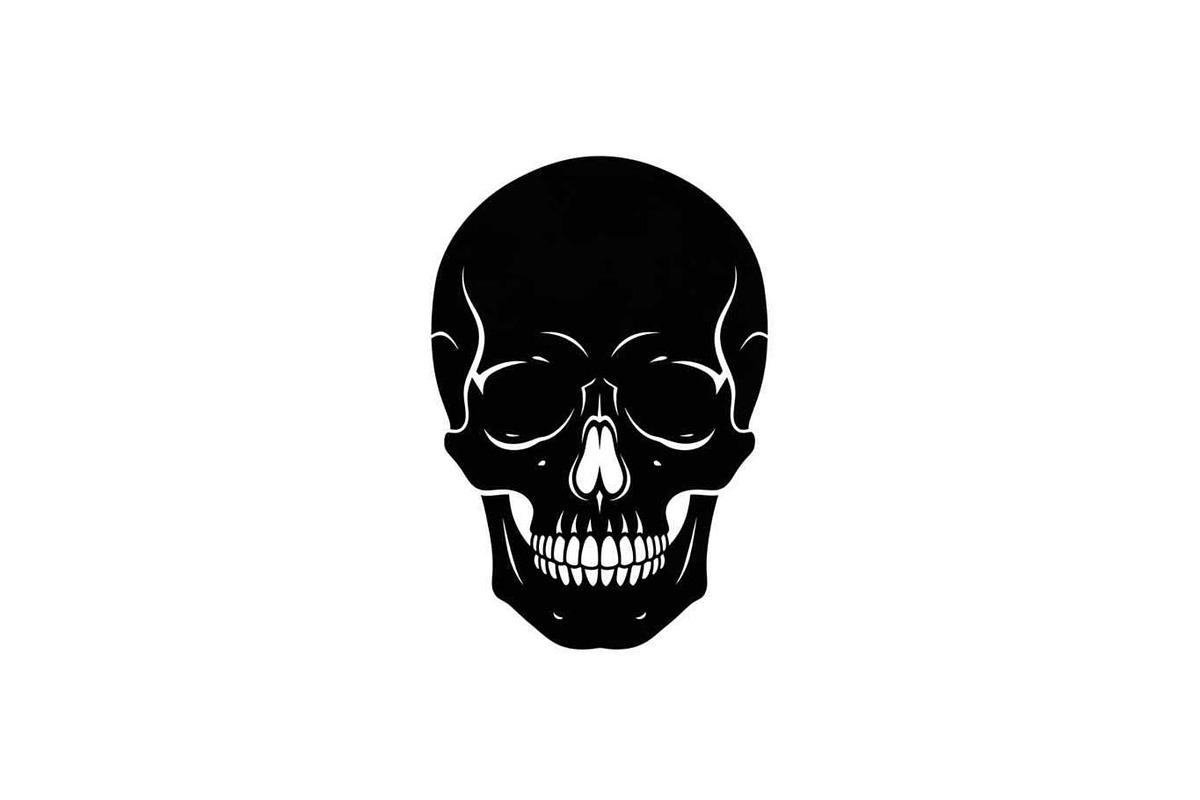 50 Skull Head Silhouette Vector Bund, an Illustration by Creativeshirt (Photo 39 of 51)
