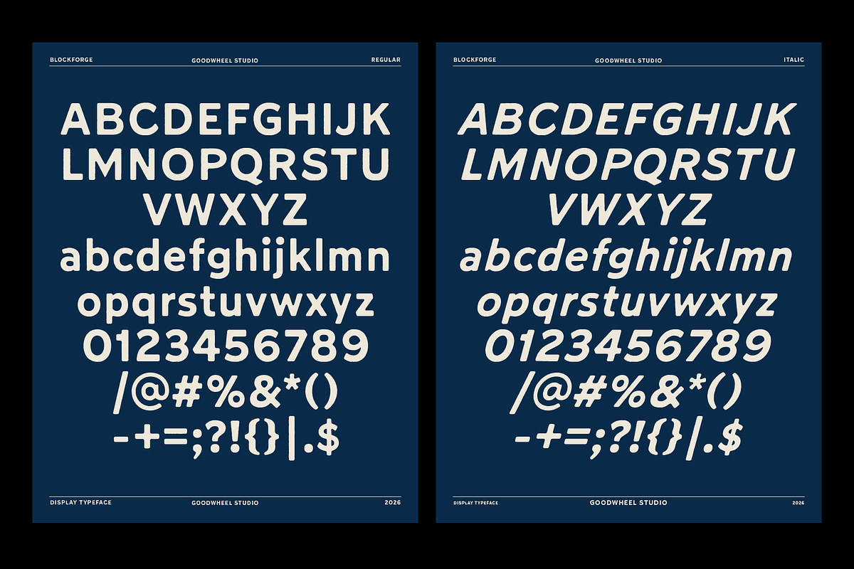 Block Forge, a Sans Serif Font by Goodwheel Studio (Photo 2 of 7)
