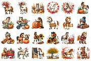 Watercolor Autumn Horse Clipart, an Illustration by DreamPrint404 (Thumbnail 6 of 6)