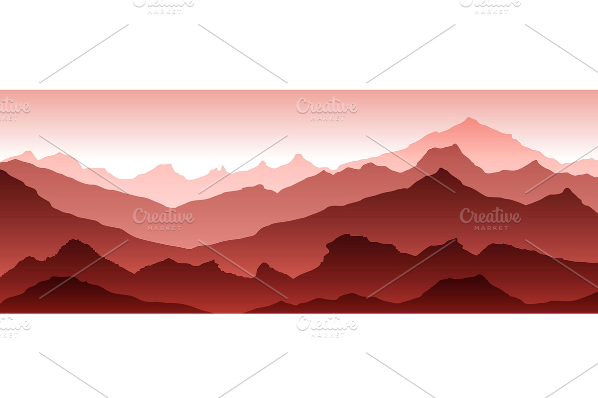 mountains illustration vector, a Texture Illustration by Rommeo79 (Photo 3 of 8)