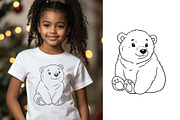 Winter Bear Clipart & Patterns, an Animal Illustration by Irina Ostapenko (Thumbnail 4 of 5)