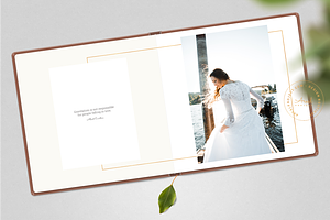 Gold Wedding Album Template