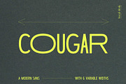 Cougar – Variable Widths Sans, a Sans Serif Font by Local Desk Designstudio (Thumbnail 1 of 19)