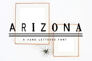 ARIZONA Hand Lettered Font, a Sans Serif Font by Rhonna Designs (Thumbnail 1 of 3)