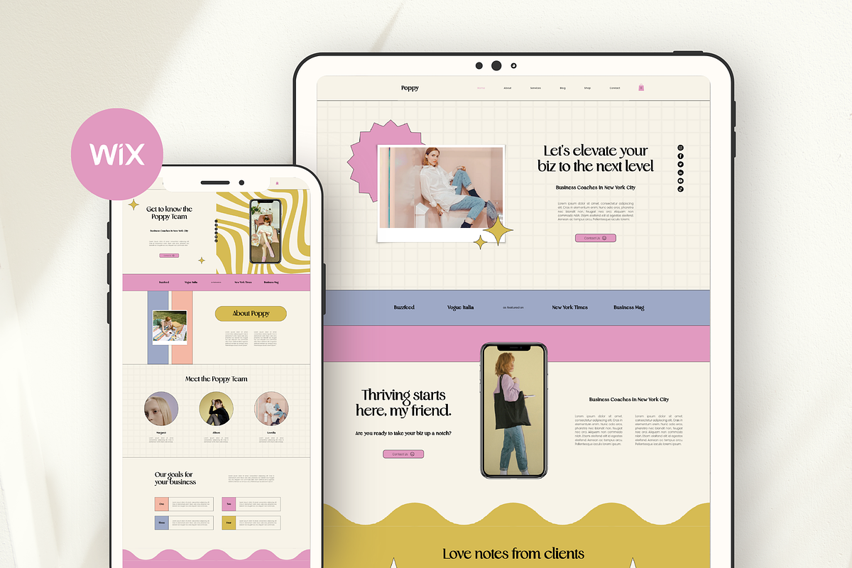 Wix Website Template Small Business, a Wix Template by Branding Babe Co. (Photo 8 of 10)