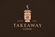 Takeaway Coffee Logo Template, a Branding & Logo Template by vectorwithin (Thumbnail 2 of 3)