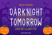 Darknight Tomorrow, a Blackletter Font by QR Design Studio (Thumbnail 1 of 6)
