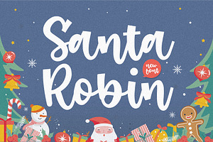 Santa Robin - Handwritten Font, a Slab Serif Font by Balpirick Studio