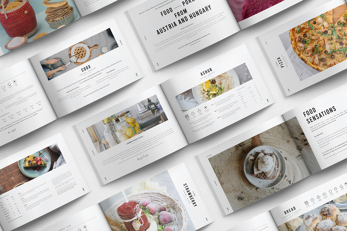 Canva Cookbook | Recipe Book, a Brochure Template by Studio Bons (Photo 14 of 27)