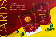 Indian Wedding Invitation Cards, an Invitation Template by Creative Hatti (Thumbnail 3 of 6)