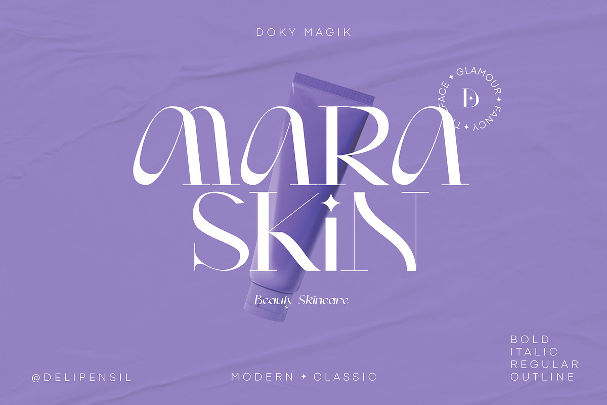 Doky Classic Modern Typeface, a Serif Font by delipensil (Photo 5 of 11)