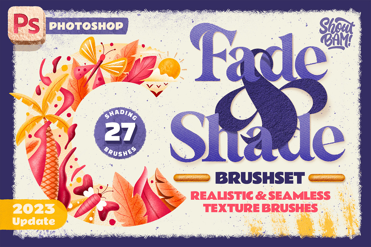 Fade & Shade Photoshop Brush Set, a Brush Add-On by Shoutbam (Photo 1 of 12)