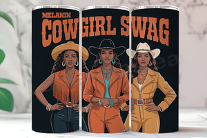 Melanin Cowgirl Swag 20oz Tumbler