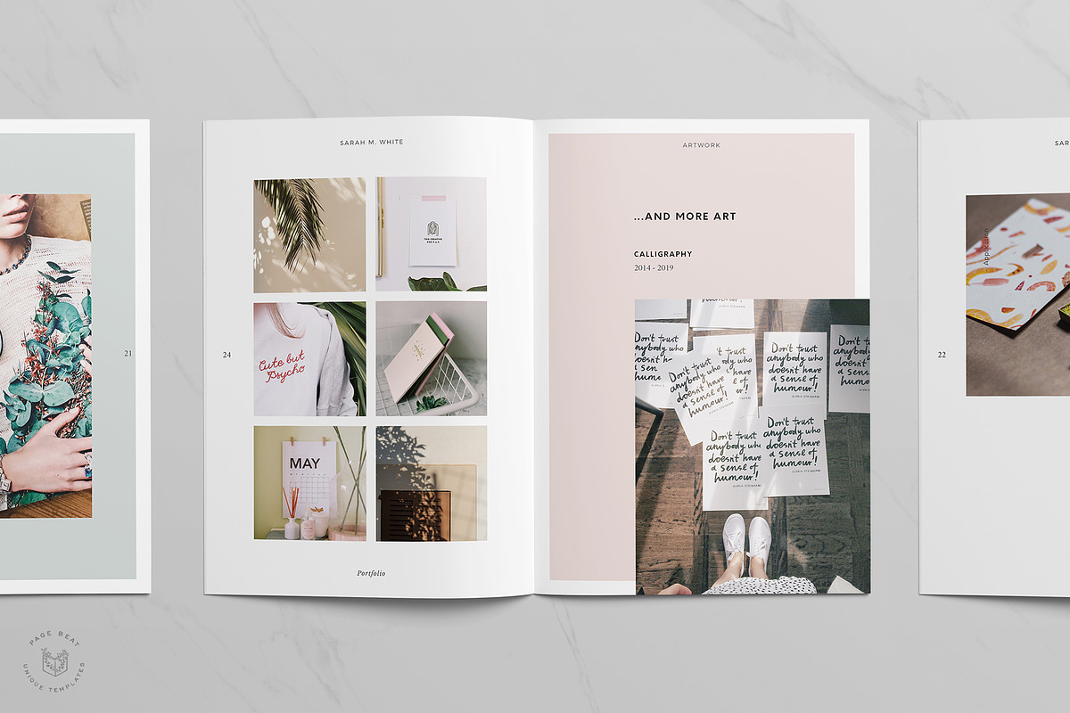 A5 Craft / Artist Portfolio Resume, a Brochure Template by PageBeat (Photo 7 of 11)