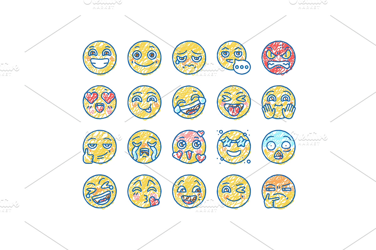 Emoji Emotional Funny Smile Face, an Object Illustration by pikepicture