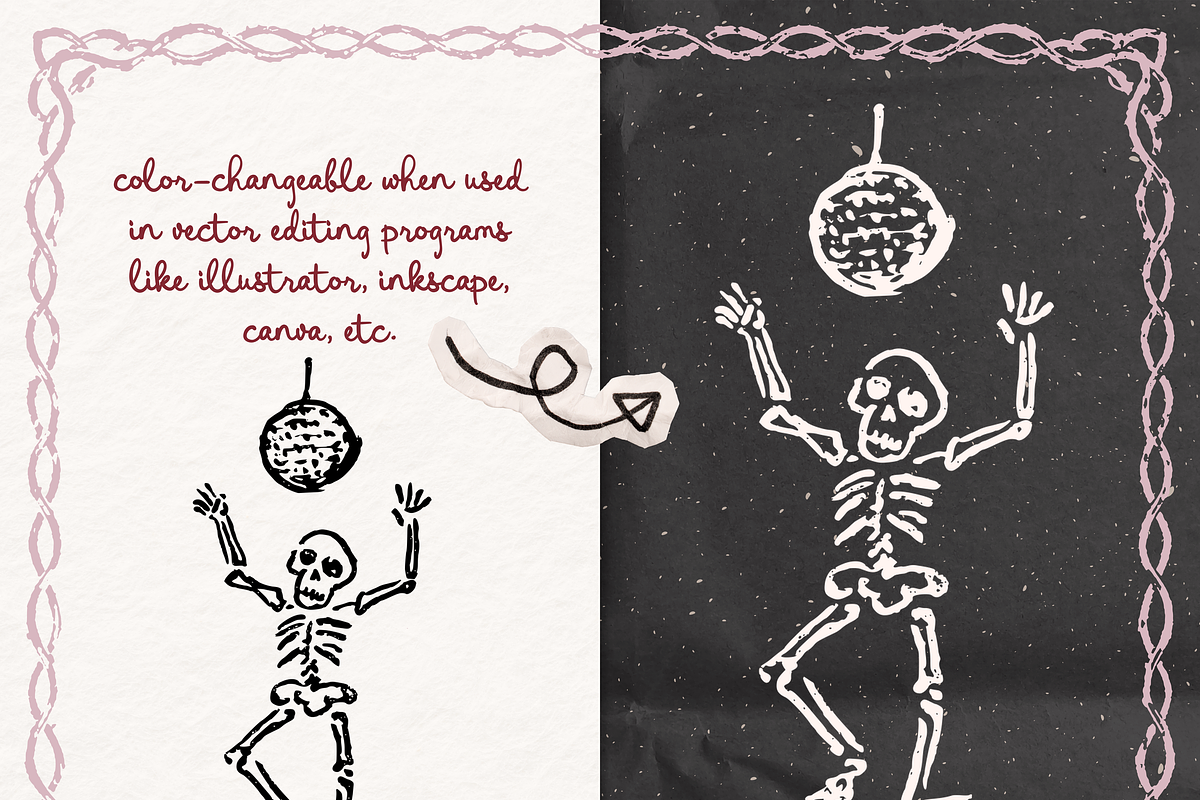 Halloween Party Clipart, Spooky, a Seasonal Illustration by The October Creative (Photo 2 of 6)