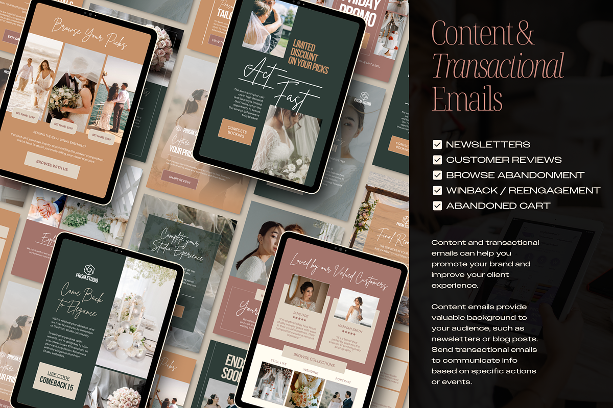 50 Photography Emails Canva Template, an Email Template by Creatif Foundry (Photo 4 of 9)