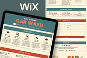 Car Wash Wix Studio Website, a Wix Template by Kitteeh (Thumbnail 1 of 10)