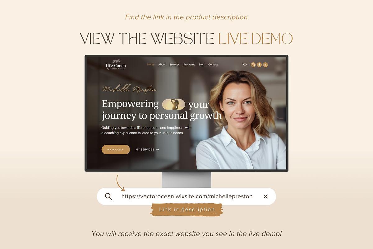 Coaching Wix Website Template, a Wix Template by vectorocean (Photo 2 of 11)