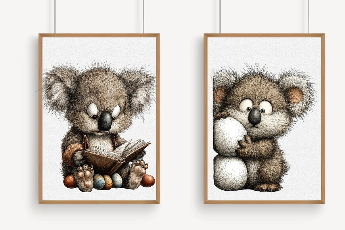 Whimsical Easter Koala Clipart, a Graphic by Libby Wishes (Photo 7 of 7)
