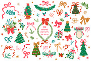 Christmas bows patterns, a Pattern Graphic by Tani Kuzminka (Thumbnail 9 of 17)