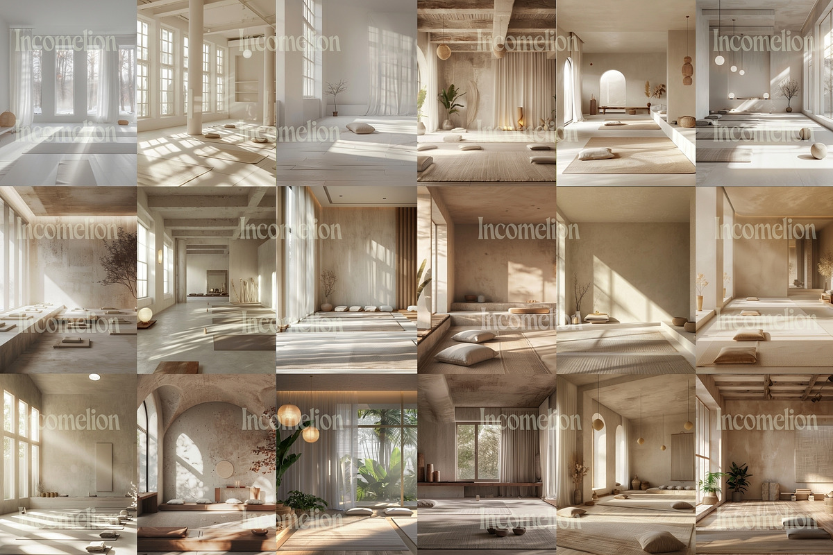 60 Yoga & Meditation Interior Rooms, a Health & Medical Photo by Incomelion (Photo 4 of 6)