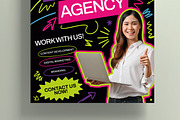 Digital Marketing Agency Poster, a Flyer Template by MightyDesign (Thumbnail 3 of 6)