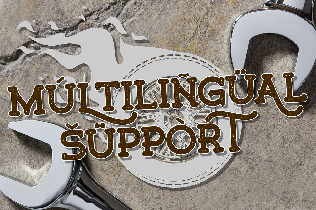 Walkingblue -  Retro Rough Font, a Font by LetterStock (Photo 6 of 7)