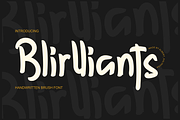 Blirlliants Font, a Handwritten Font by albert_kalingga (Thumbnail 1 of 5)