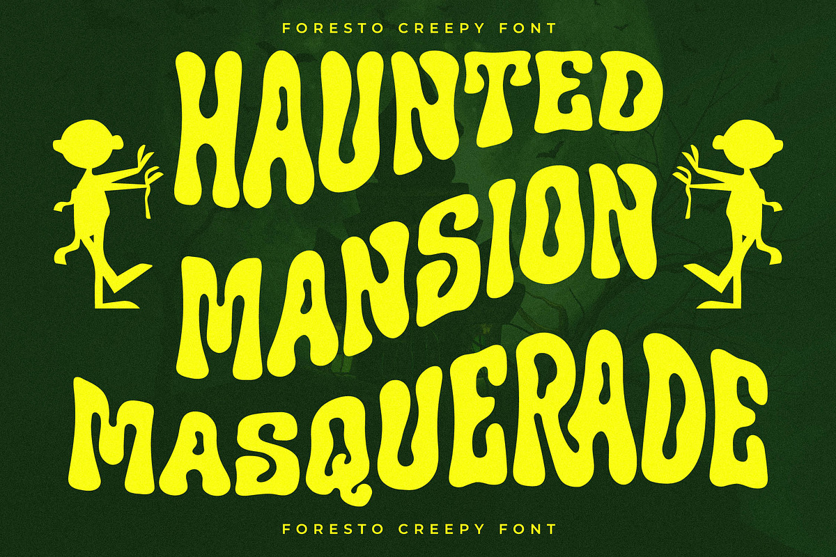 Foresto Creepy Halloween Font, a Sans Serif Font by Storytype Studio (Photo 3 of 15)