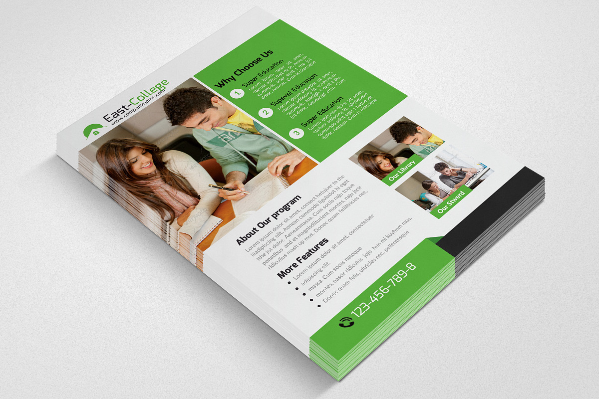 Education Flyer Template, a Flyer Template by Business Flyers (Photo 2 of 3)