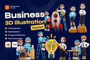 Business & Startup 3D Character Illu, a Characters & Person 3D Model by orenjidesign (Thumbnail 1 of 8)