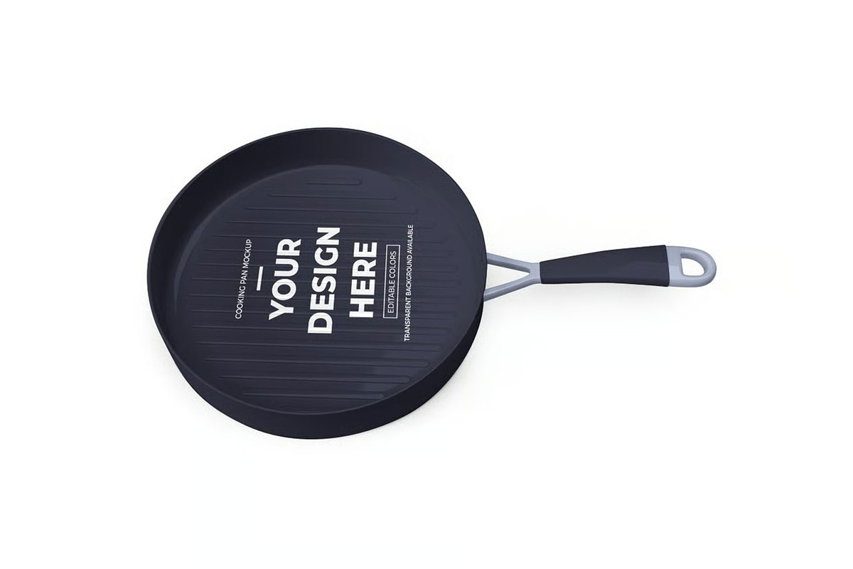 Cooking Pan Mockup Template Set, a Household Mockup by DesignRushMarket (Photo 2 of 10)