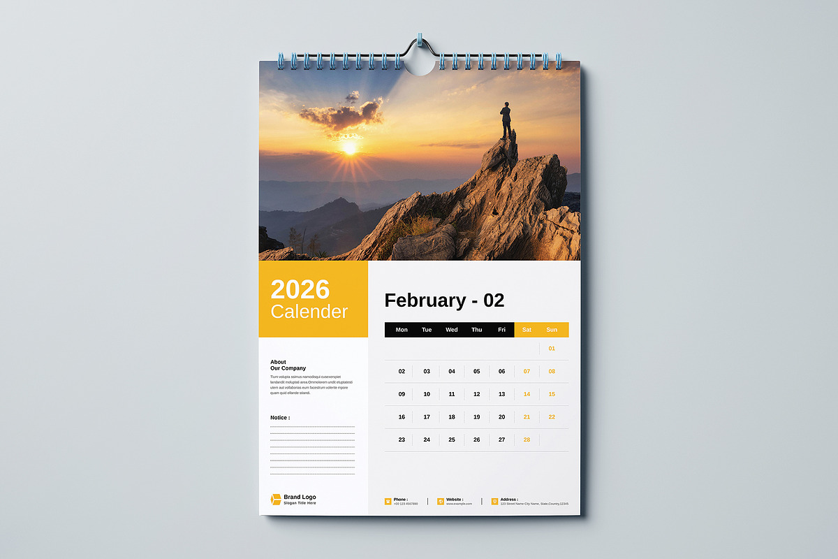 Calendar 2026, a Stationery Template by Cleffon_Graphic_Studio (Photo 4 of 6)