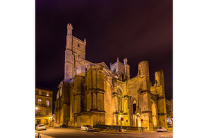 Cathedral of Saints Justus and Pastor of Narbonne - France, an Architecture Photo by Leonid Andronov