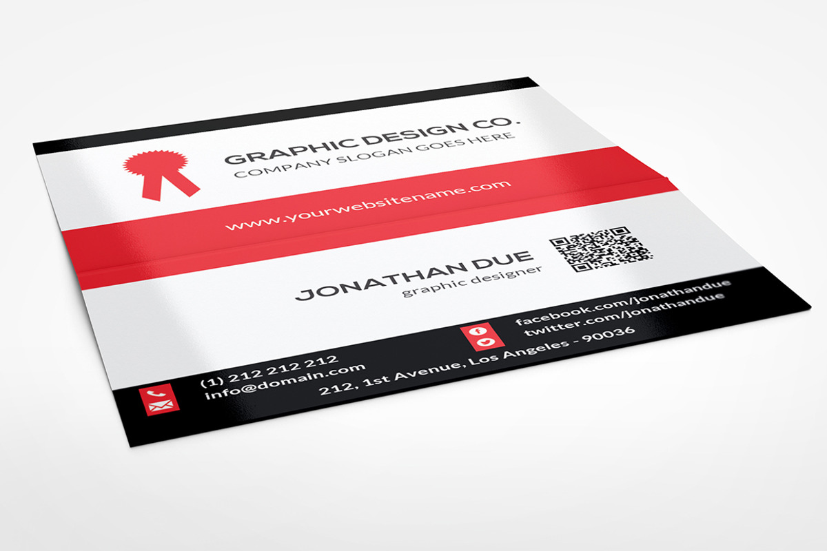 Folded Business Card Vol-2, a Business Card Template by SR Design (Photo 6 of 6)