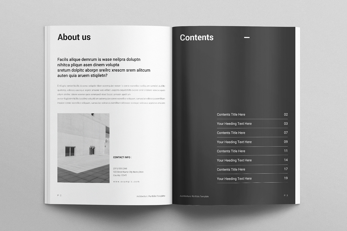 Architect Portfolio Template, a Brochure Template by E-Type (Photo 2 of 7)