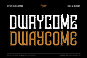 Dwaycome Gothic Blackletter Display, a Blackletter Font by Lettertype Studio (Thumbnail 1 of 10)