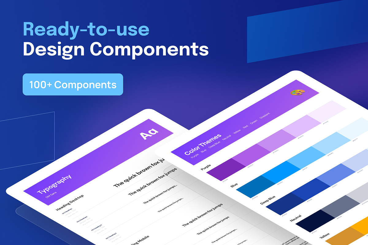 Saas & Tech Web Mobile UI Kit Saasly, an UI Kit Template by dhuhacreative (Photo 7 of 8)